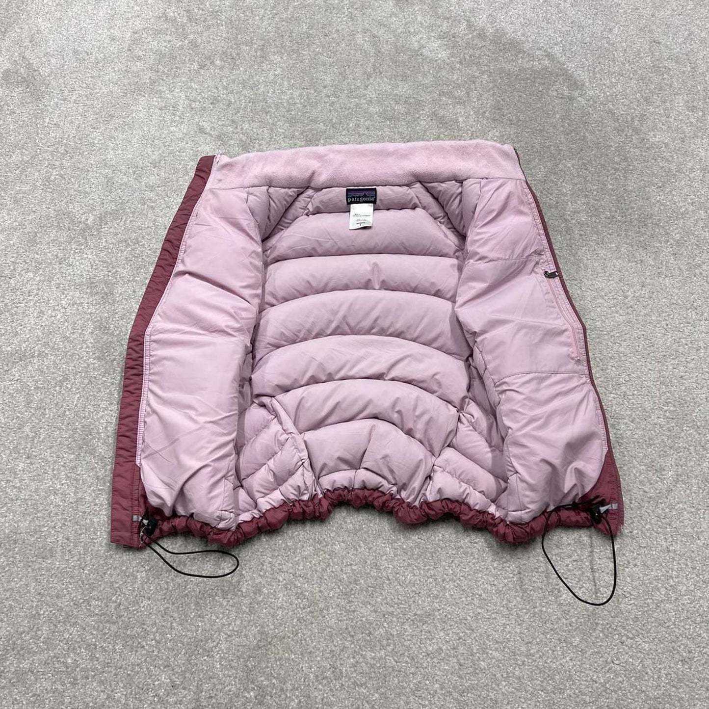 Y2K Patagonia technical puffer gilet pink Thick women's body warmer autumn