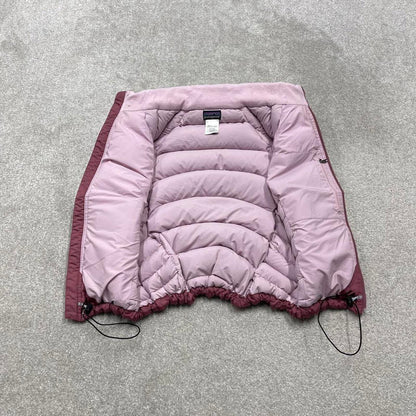 Y2K Patagonia technical puffer gilet pink Thick women's body warmer autumn