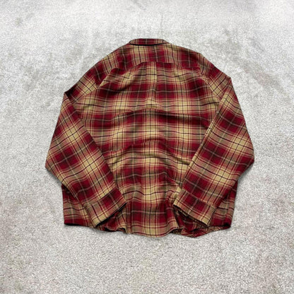 Arrow check flannel shirt XL men's long sleeve button up checkered autumn y2k style