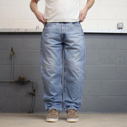 Baggy Levis 550 jeans W36 L30 blue loose 90s relaxed style skater jeans red tab logo