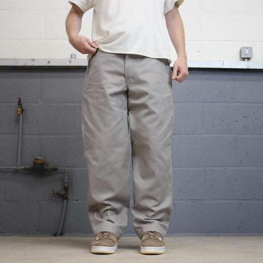 Dickies y2k chino Pants W36 L30 grey mens Loose fitting chino style skate pants
