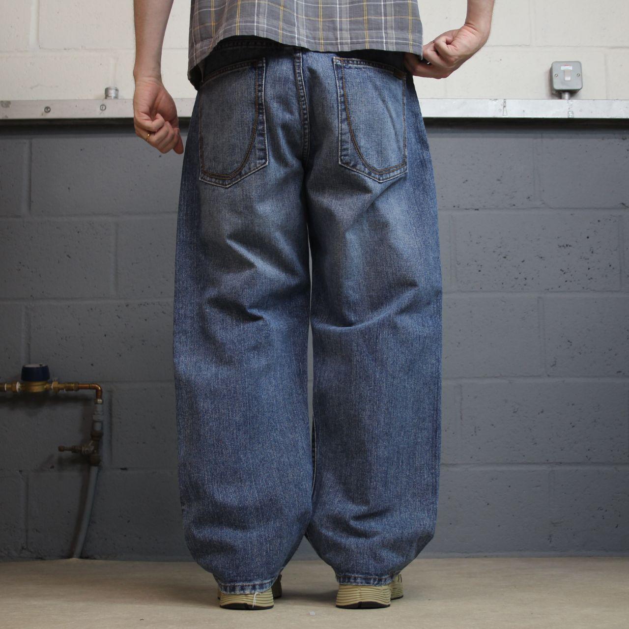 Y2K Sean John baggy jeans blue denim W36L30 Garvey loose fit surf style pants