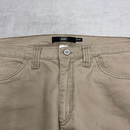 Berkley Jensen carpenter jeans W38L30 beige grey loose skater style cargos