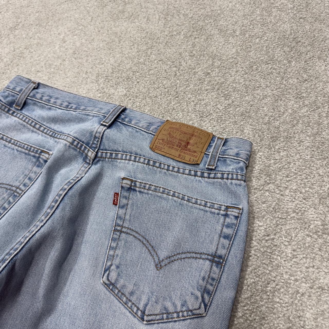 Levi’s 550 relaxed jeans y2k W33L32 washed blue loose leg streetwear style pants