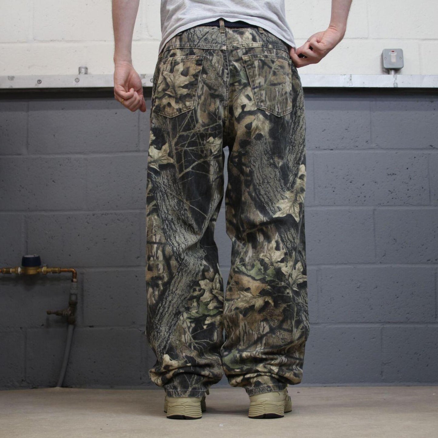 Baggy Realtree camo jeans wide leg khaki Loose wide leg denim Redhead camouflage hunting pants