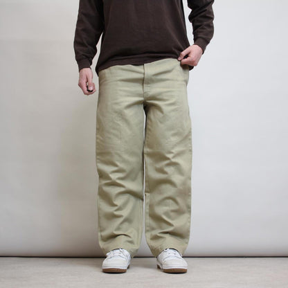 Beige Dickies pants W38L30 loose twill chino style skater pants