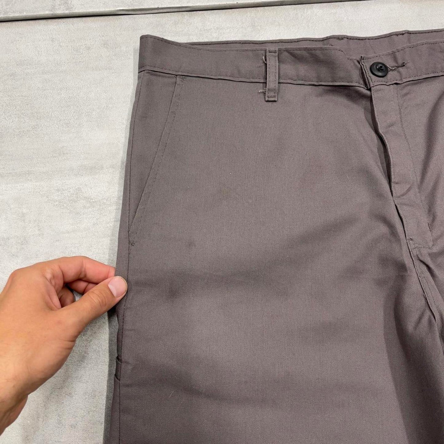 Baggy grey Dickies carpenter shorts W38