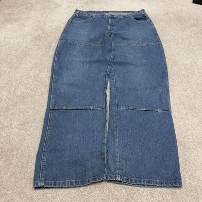 Dickies double knee carpenter jeans W36L32 baggy blue denim cargo skater style jeans