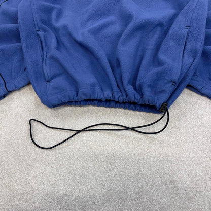 Blue Izod technical fleece XL y2k style 1/4 zip up autumn adjustable waist