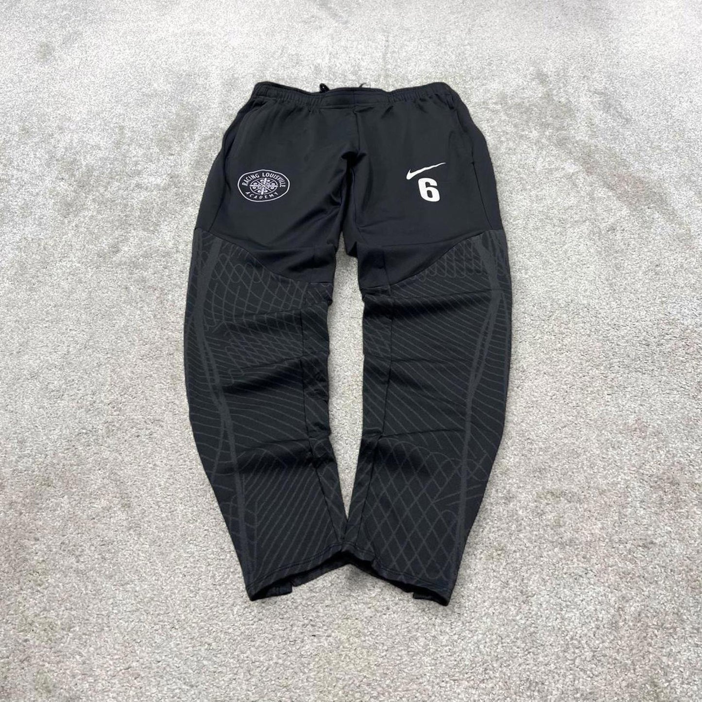 Y2k Nike tracksuit bottoms Small men's black slim joggers casual sports gym wear track pants