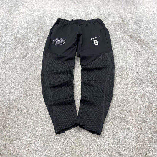 Y2k Nike tracksuit bottoms Small men's black slim joggers casual sports gym wear track pants