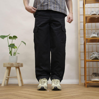 Vintage Red Kap cargo pants black Y2K Loose straight utility workwear skater trousers