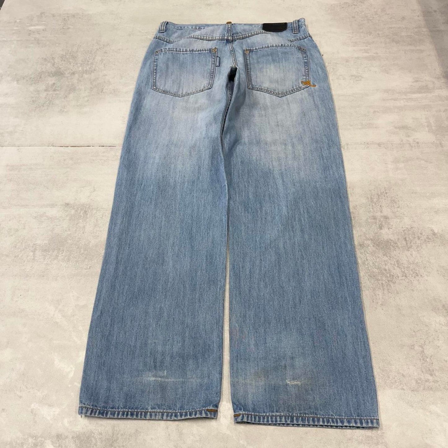 Baggy Blue Rocawear jeans W36 L33 90s loose skater style hip hop jeans embroidered logo