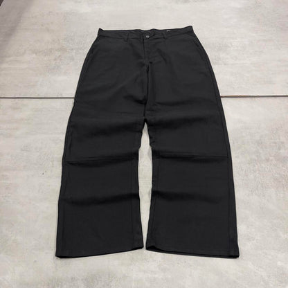Baggy Dickies double knee carpenter pants W34L30 black 90s skate style loose leg cargos