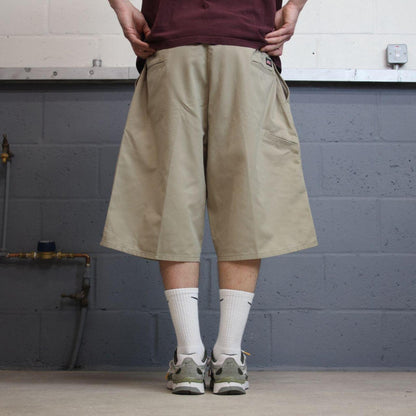 Baggy Dickies shorts carpenter khaki Twill chino skater style shorts wide long leg