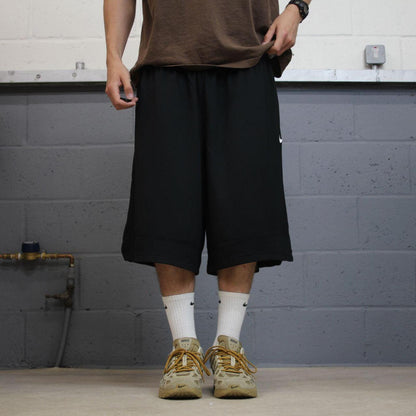 Baggy Nike sports shorts y2k black Basketball style embroidered loose floaty summer shorts