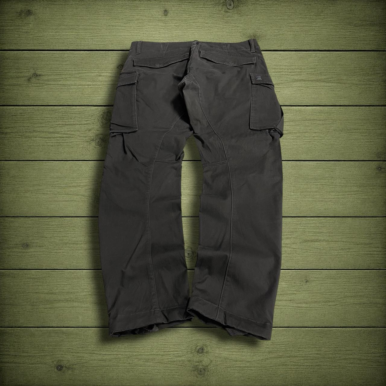 Y2K G-Star Raw cargo pants relaxed dark grey Comfy slim tapered style utility trousers