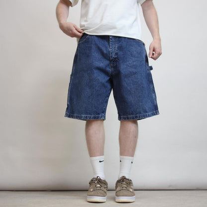 Mens Baggy Wrangler Carpenter Jorts W36 denim skater style cargo shorts