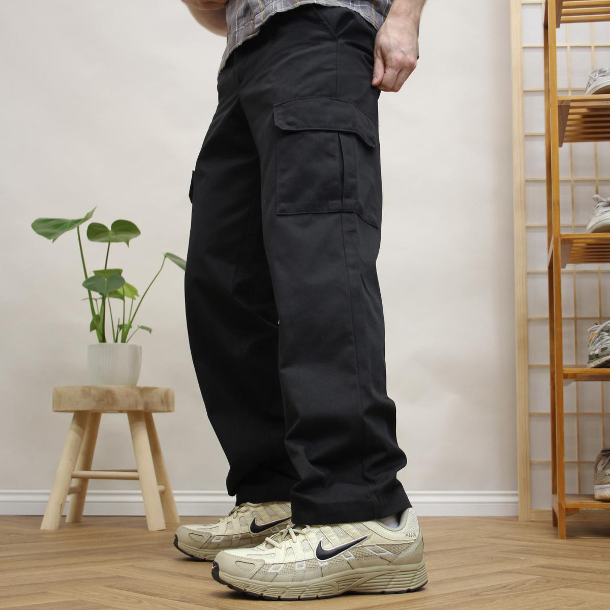 Vintage Red Kap cargo pants black Y2K Loose straight utility workwear skater trousers