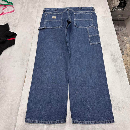 Baggy Lee carpenter jeans W40L30 blue denim skater 90s style carpenters