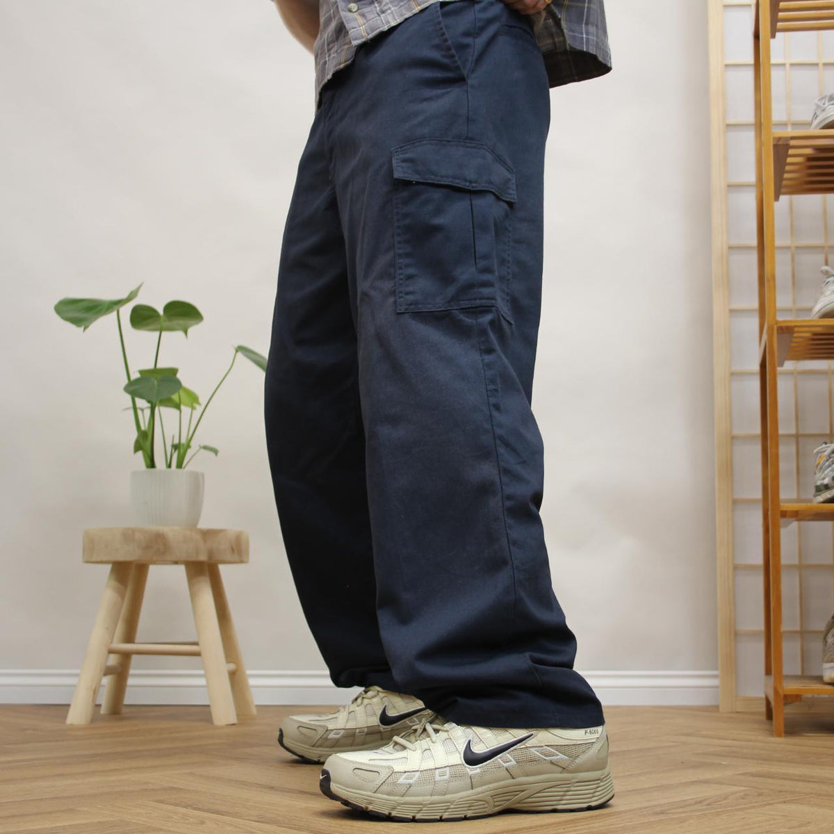 Dickies chino cargo pants Y2K navy Loose straight leg workwear trousers loose