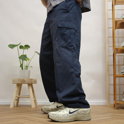 Dickies chino cargo pants Y2K navy Loose straight leg workwear trousers loose