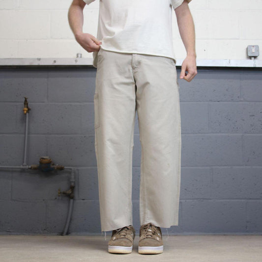 Mens Carhartt carpenter pants W32 L26 beige loose 90s style cargos