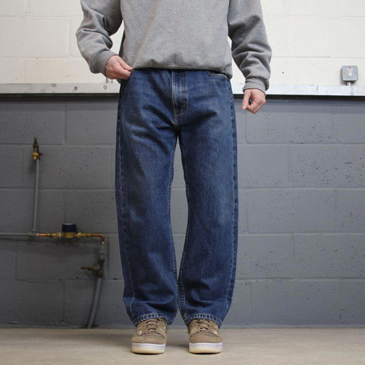 Y2K Levi’s 505 jeans straight leg blue Straight fit denim pants red tab logo