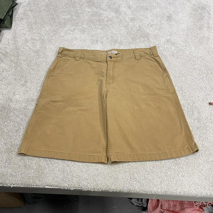 Carhartt carpenter shorts y2k skater tan Relaxed fit surf style cargo work shorts