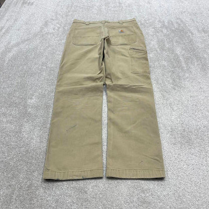 Carhartt carpenter jeans skate pants W32L32 beige canvas 90s skater style loose cargo pants