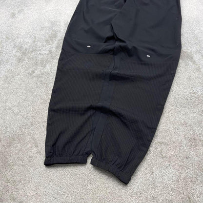 Y2k Adidas Running tracksuit bottoms black