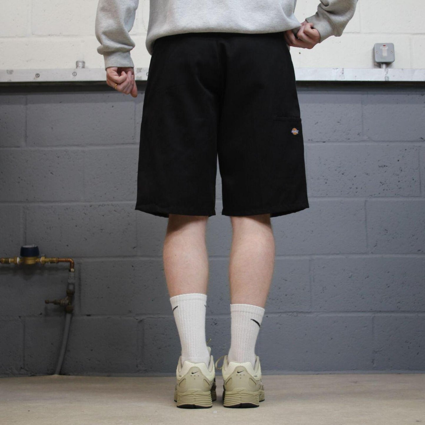 Dickies carpenter shorts black Twill chino skater style shorts loose leg