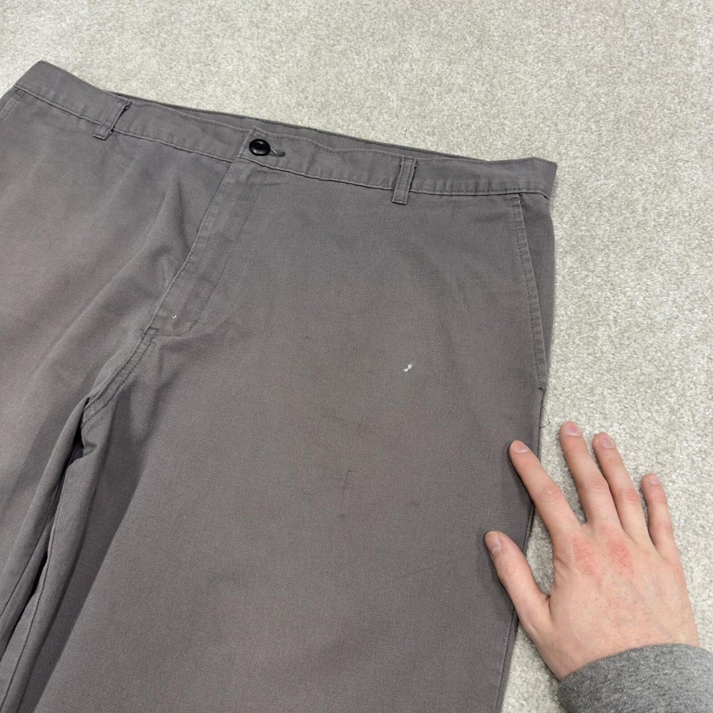 Dickies baggy shorts carpenter faded grey Twill chino skater style shorts wide loose leg