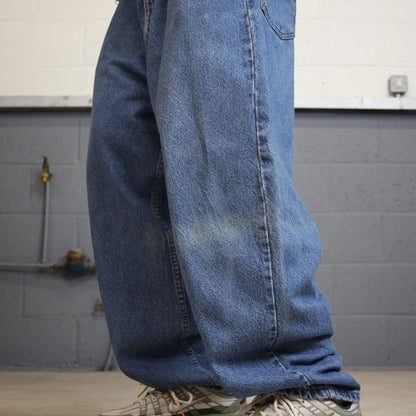 Vintage Carhartt jeans 90s y2k skater style W46L30 blue loose 100% cotton denim