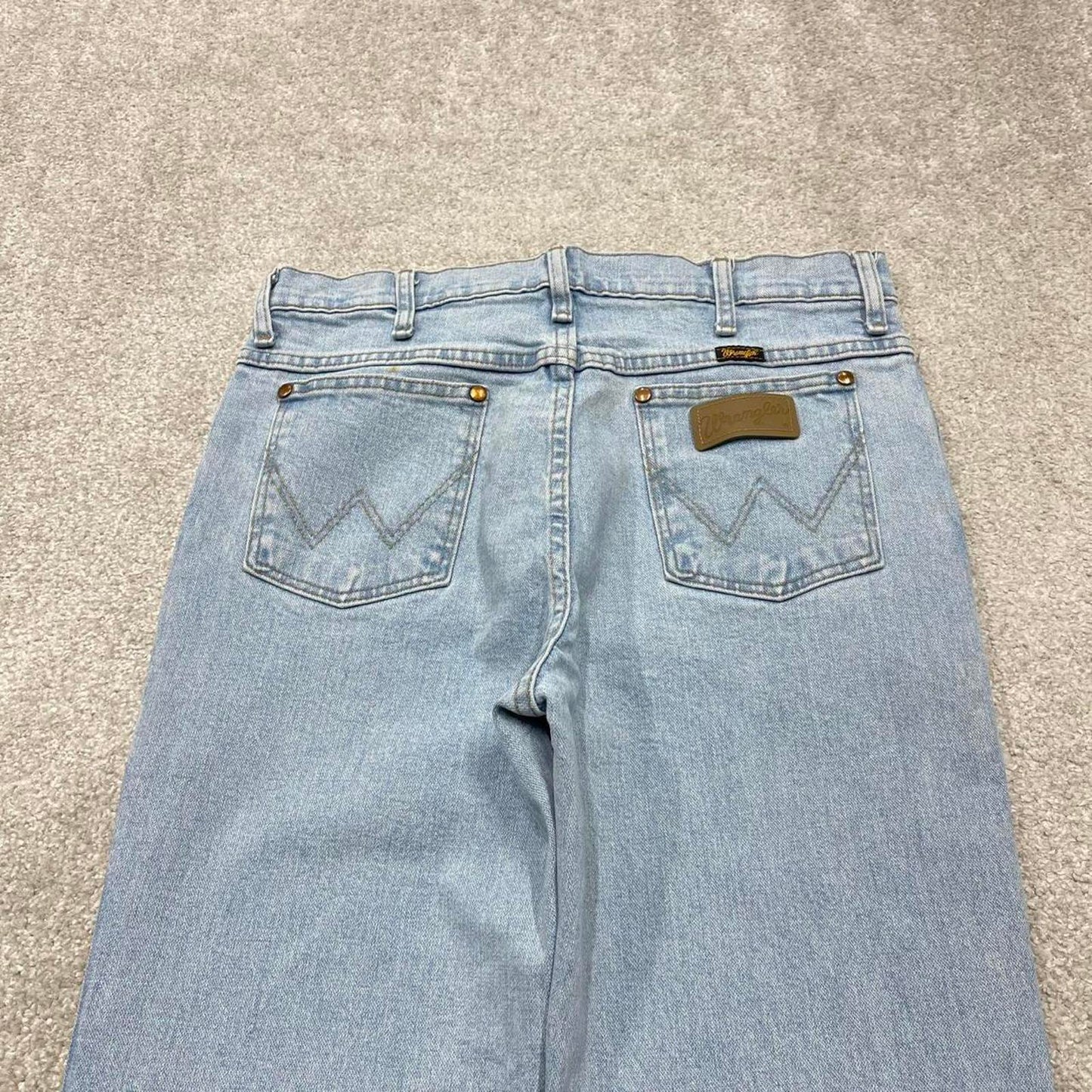 Vintage Y2K Wrangler jeans light wash blue Straight leg 00s style pants cowboy style