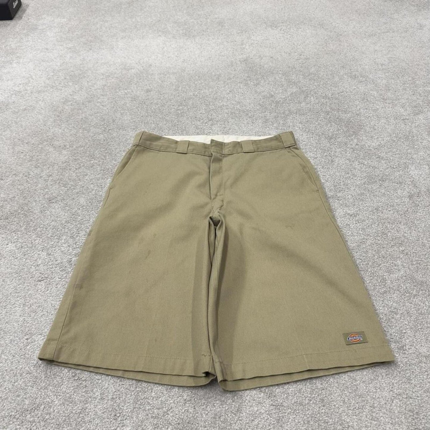Dickies baggy carpenter shorts khaki Twill chino skater style shorts wide long leg