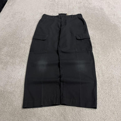 Vintage cargo pants Red Kap utility chino trousers black Loose skater style cargo work trousers