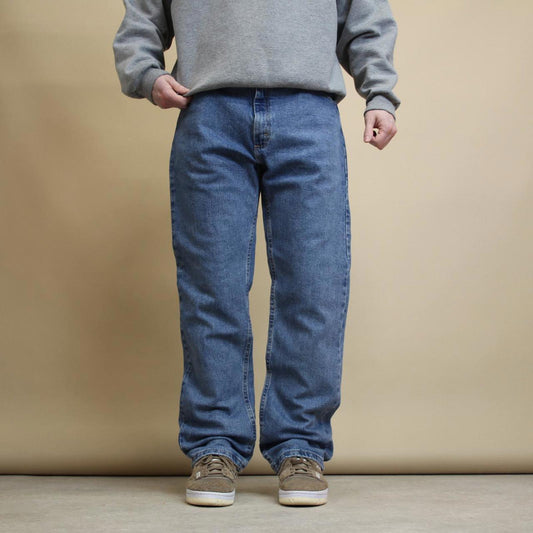 Blue Wrangler jeans W36L32 straight leg denim skater pants