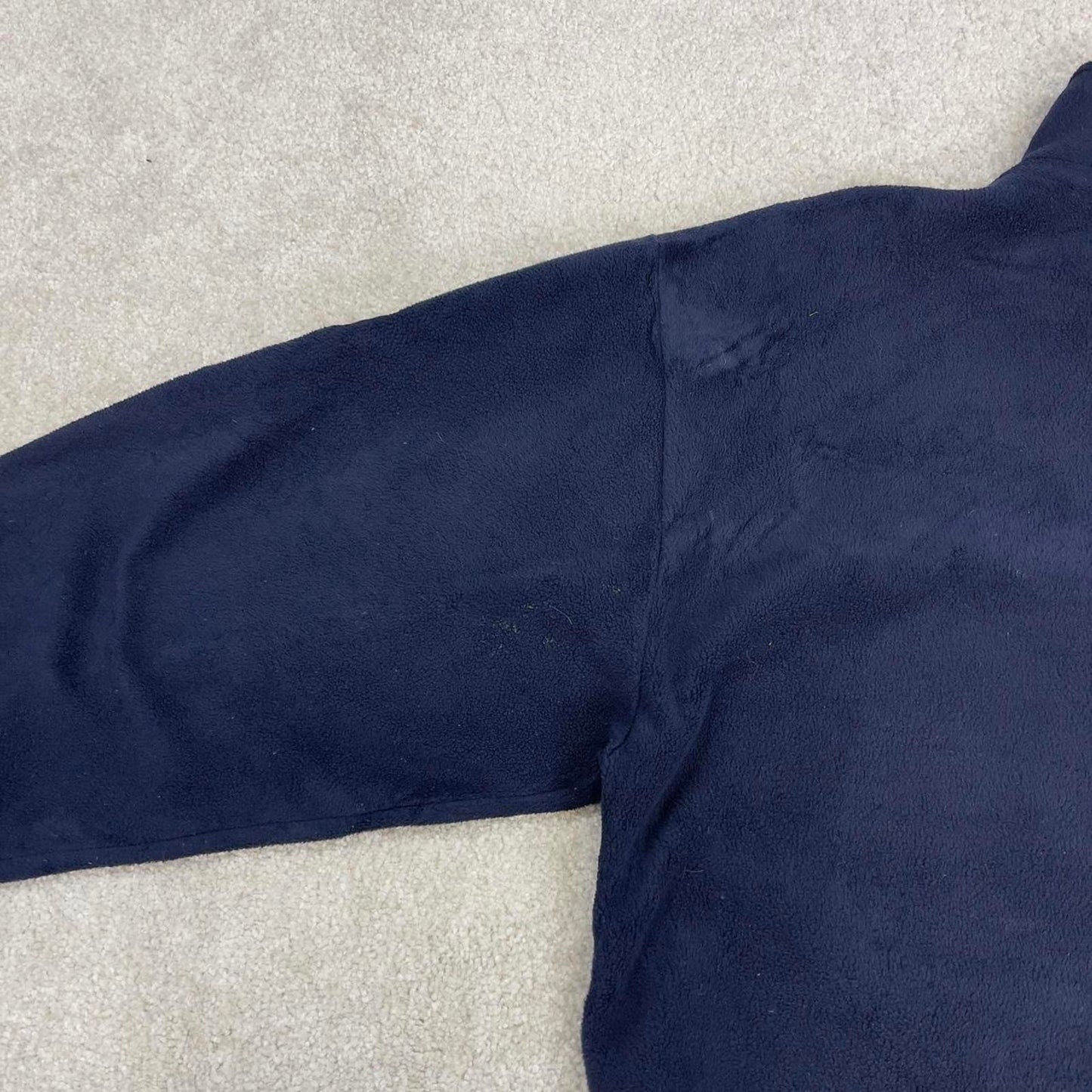 Y2K FILA us open series fleece XL navy coupe rogers pullover 1/4 zip embroidered design