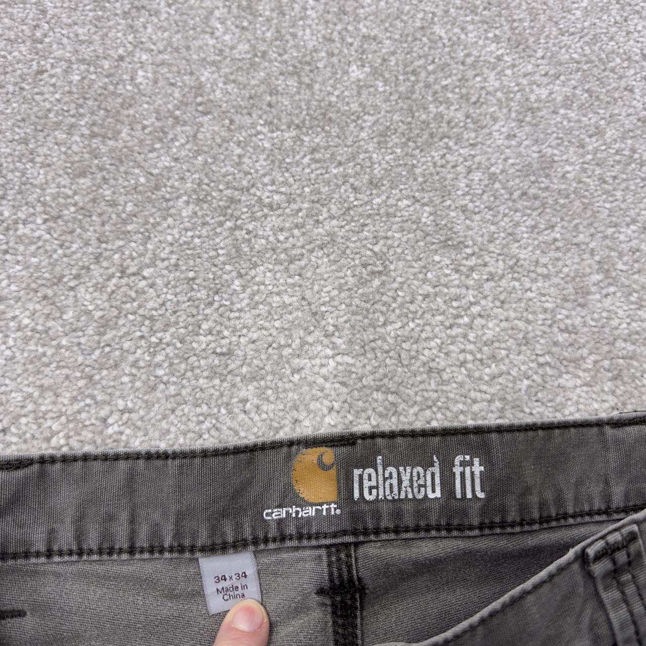 Carhartt carpenter pants relaxed y2k grey khaki Straight leg skater style workwear pants