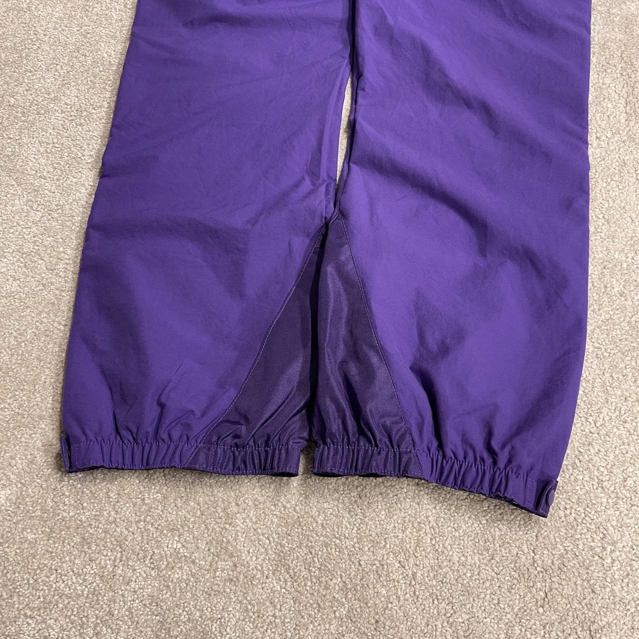 Patagonia ski pants salopettes size 10 women's y2k purple snow technical trousers skiing