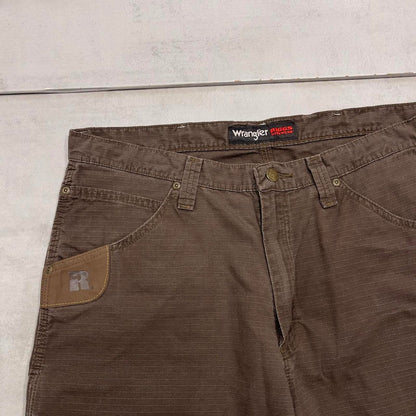Mens baggy Wrangler carpenter shorts W36