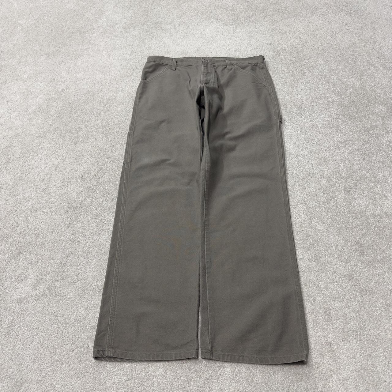 Denim carpenter jeans y2k W34L32 khaki grey Loose straight leg skater style work cargos
