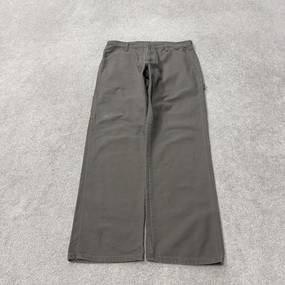 Denim carpenter jeans y2k W34L32 khaki grey Loose straight leg skater style work cargos