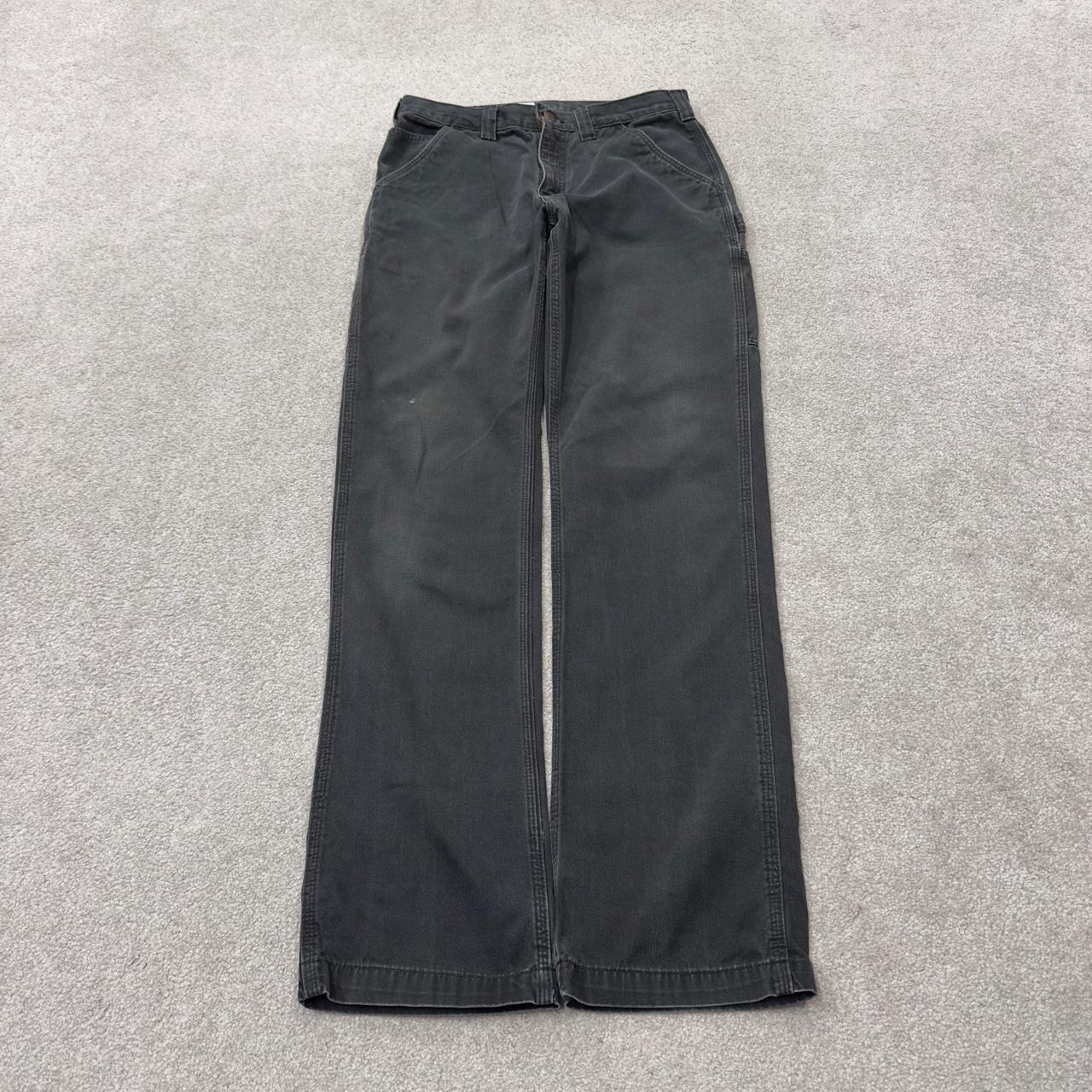 Vintage Carhartt carpenter pants y2k relaxed black Straight leg 100% cotton skater style workwear