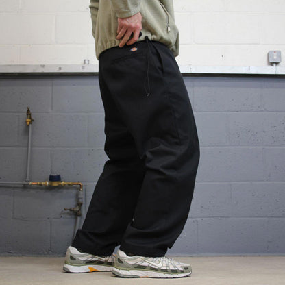 Y2k loose Dickies 874 chino work pants black Loose twill chino style skate trousers