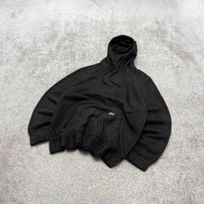 00s Dickies fleece hoodie Medium men's black pullover y2k style autumn hooded