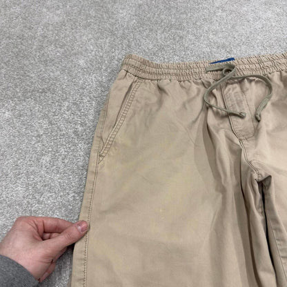 Y2k Lee loose chino drawstring shorts beige Floaty leg summer festival shorts preppy