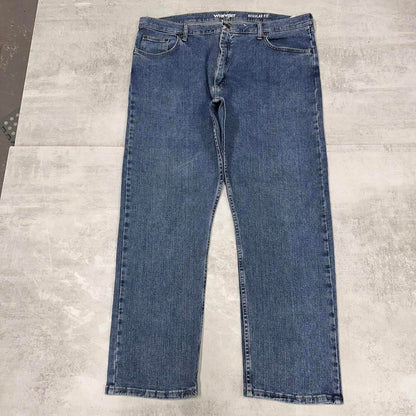 Mens Wrangler jeans W40 L30 blue loose denim skater pants
