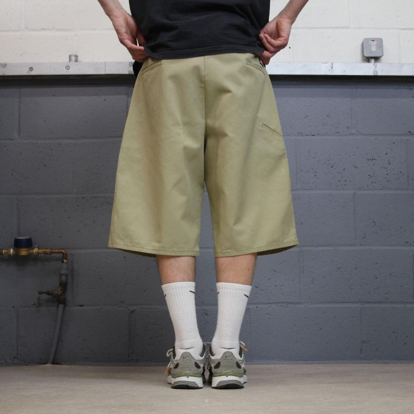 Baggy Dickies shorts carpenter khaki Twill chino skater style shorts long relaxed fit